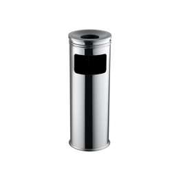Dayco Кош за отпадъци, с пепелник, ø18 х 60 cm, 13 L, инокс
