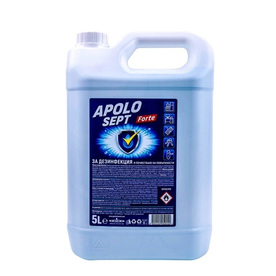 Дезинфектант за повърхности Apolo Sept Forte, без отмиване, 70%, 5литра
