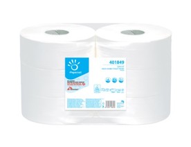Papernet Тоалетна хартия, джъмбо, целулоза, двупластова, 1 kg, 6 броя