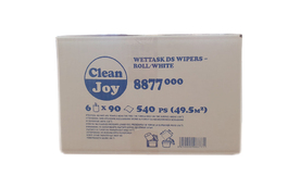 Clean Joy WETTASK DS кърпи на ролка, бели, 6 бр. Ролки с по 90 кърпи