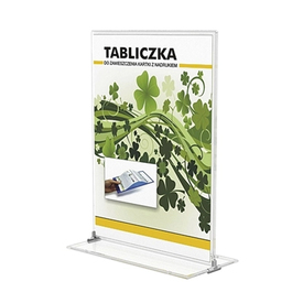 Информационна поставка, DL, 102 x 222 mm,  Panta Plast