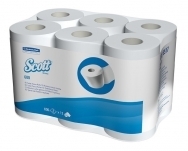 Kimberly-Clark Тоалетна хартия на ролки - клас Scott двупластов 250 гр