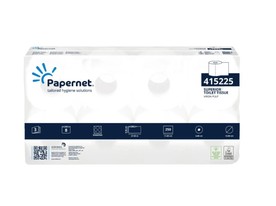 Papernet Тоалетна хартия Virgin, трипластова, целулозна, 250 къса, 8 броя