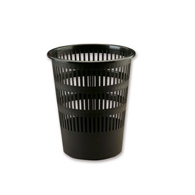 Faibo Кош за хартиени отпадъци, пластмасов, 12 L, черен