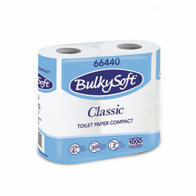 Bulky Soft Premium тоалетна хартия на ролка, двупластова, 500 листа в ролка,66440 