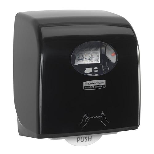 Дозатор AQUARIUS Slimroll Дозатор кърпи за ръце ролка, черен, 7956