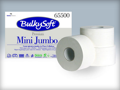 Bulky Soft Premium Тоалетна хартия мини джъмбо,145 къса 
